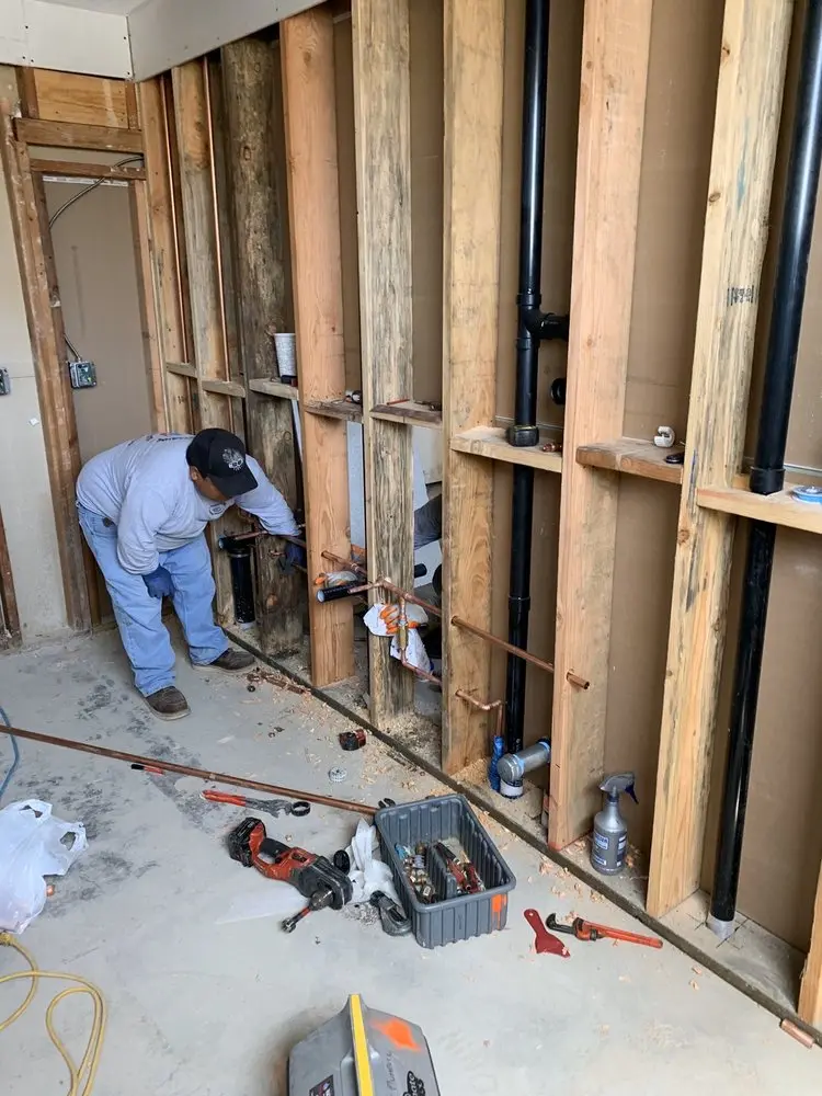Commercial rough-in plumbing for Commercial Plumbing in Cary